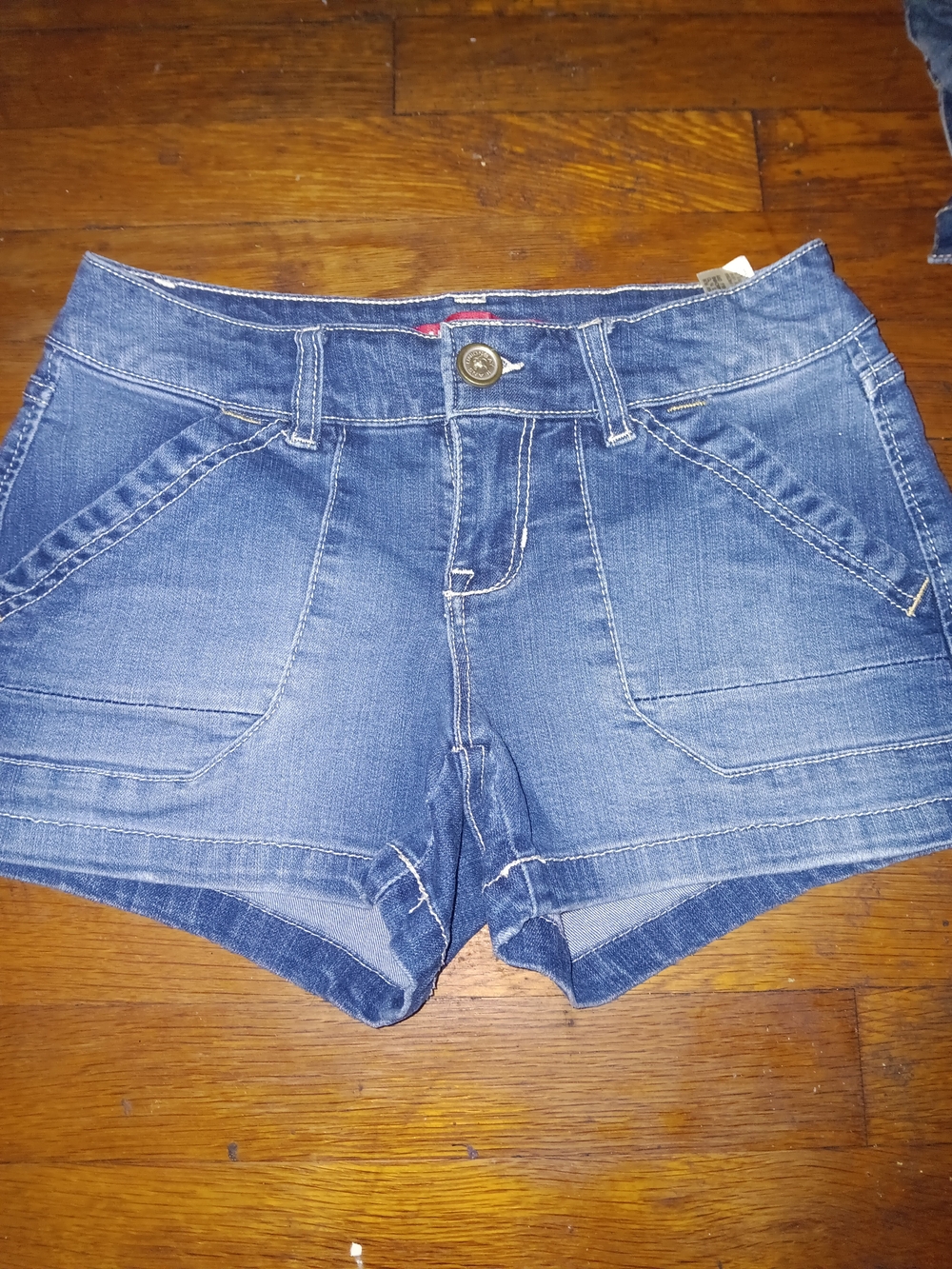 UNIONBAY Women's Blue Denim Shorts with Front Pockets